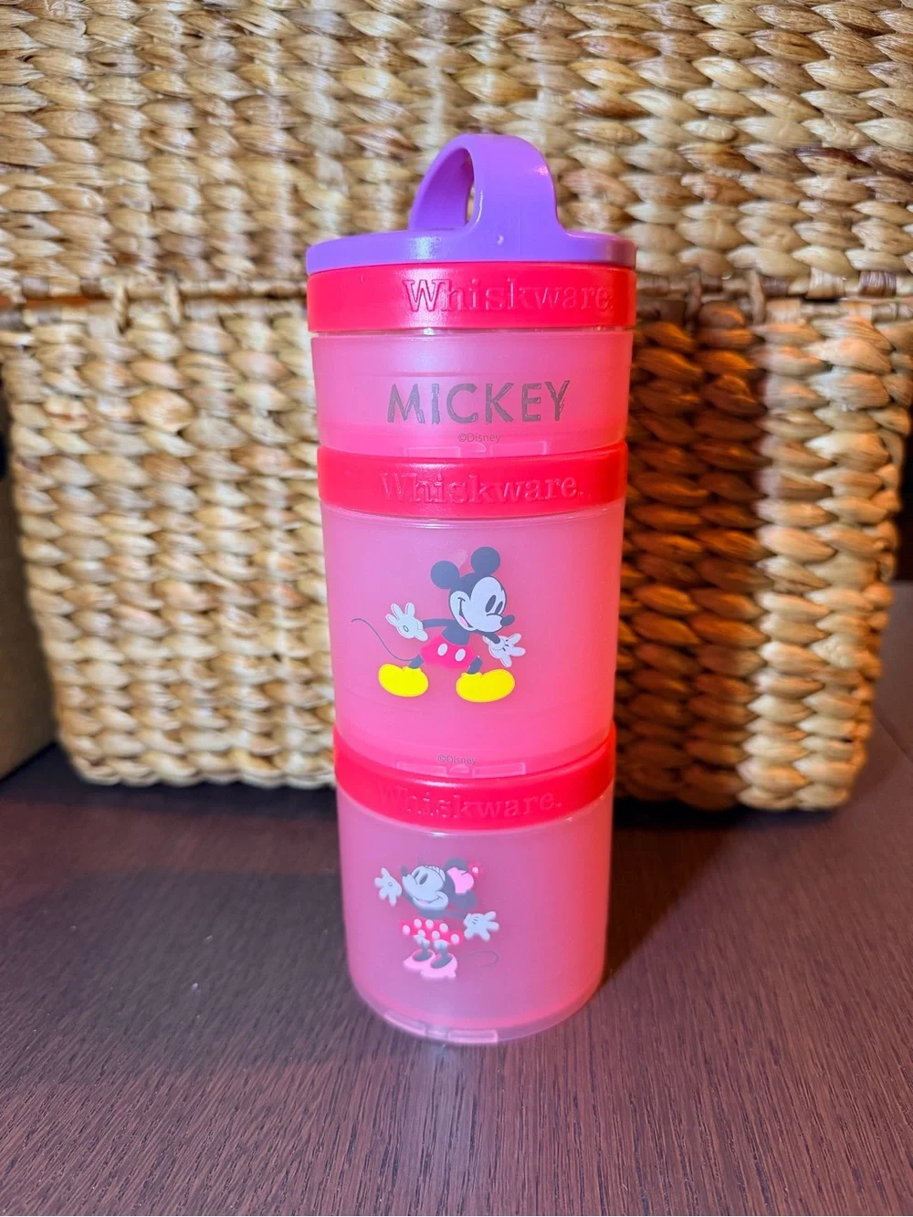 Whiskware Minnie & Mickey Stackable Snack Storage Tower